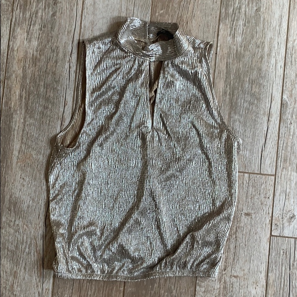 Metallic Dress Tank Top